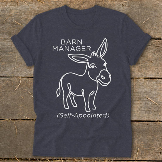 Barn Manager Softstyle Tee - Heather Navy