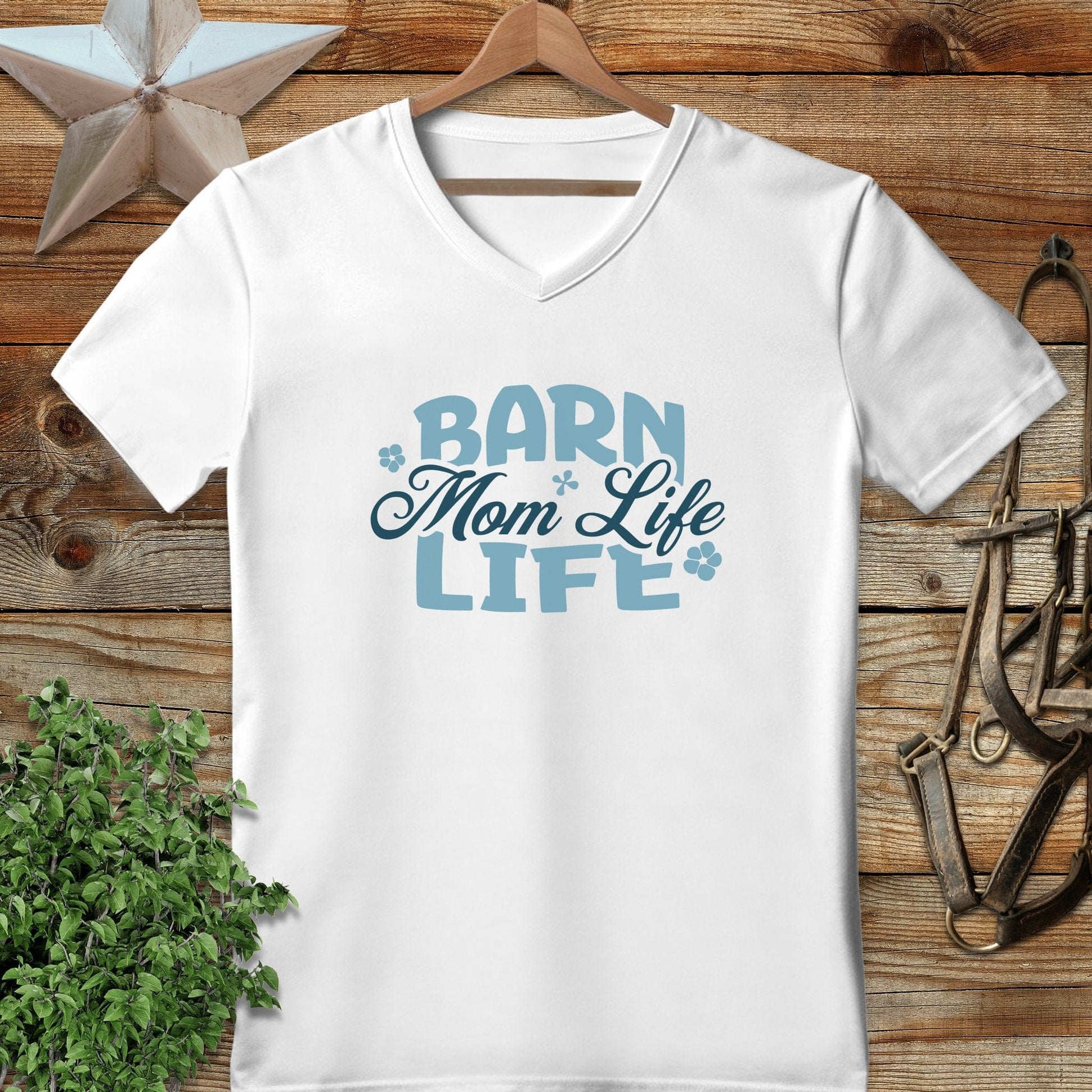 Barn Mom Life V-neck
