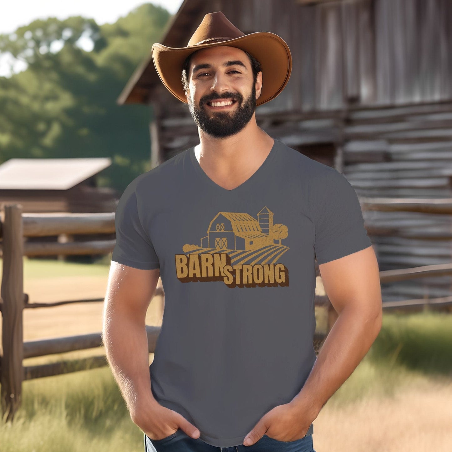 Barn Strong V-neck