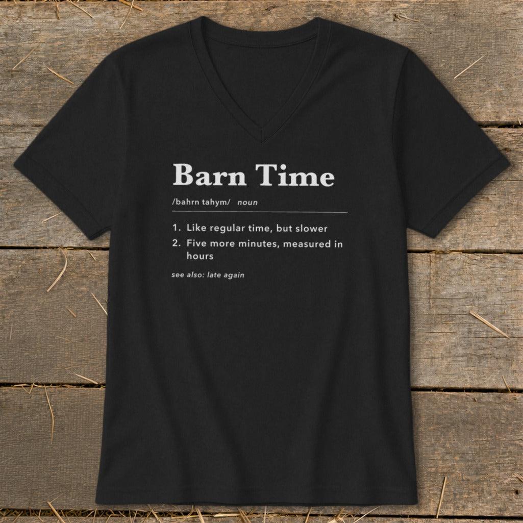 Barn Time Definition V-neck