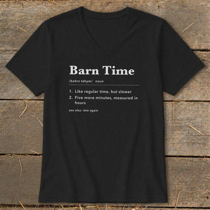 Barn Time Definition V-neck