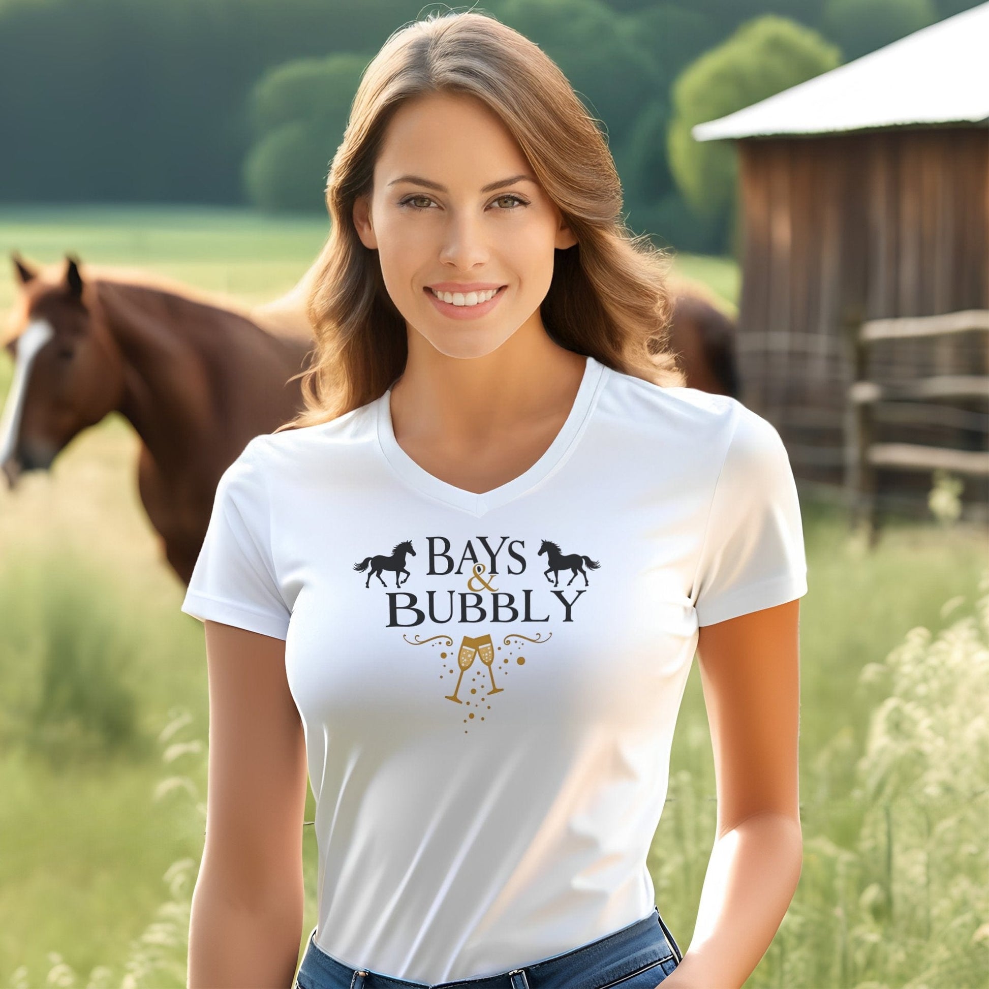 Bays & Bubbly V-neck