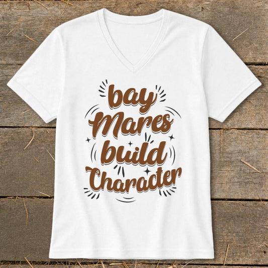 Bays Build Character V-neck - White