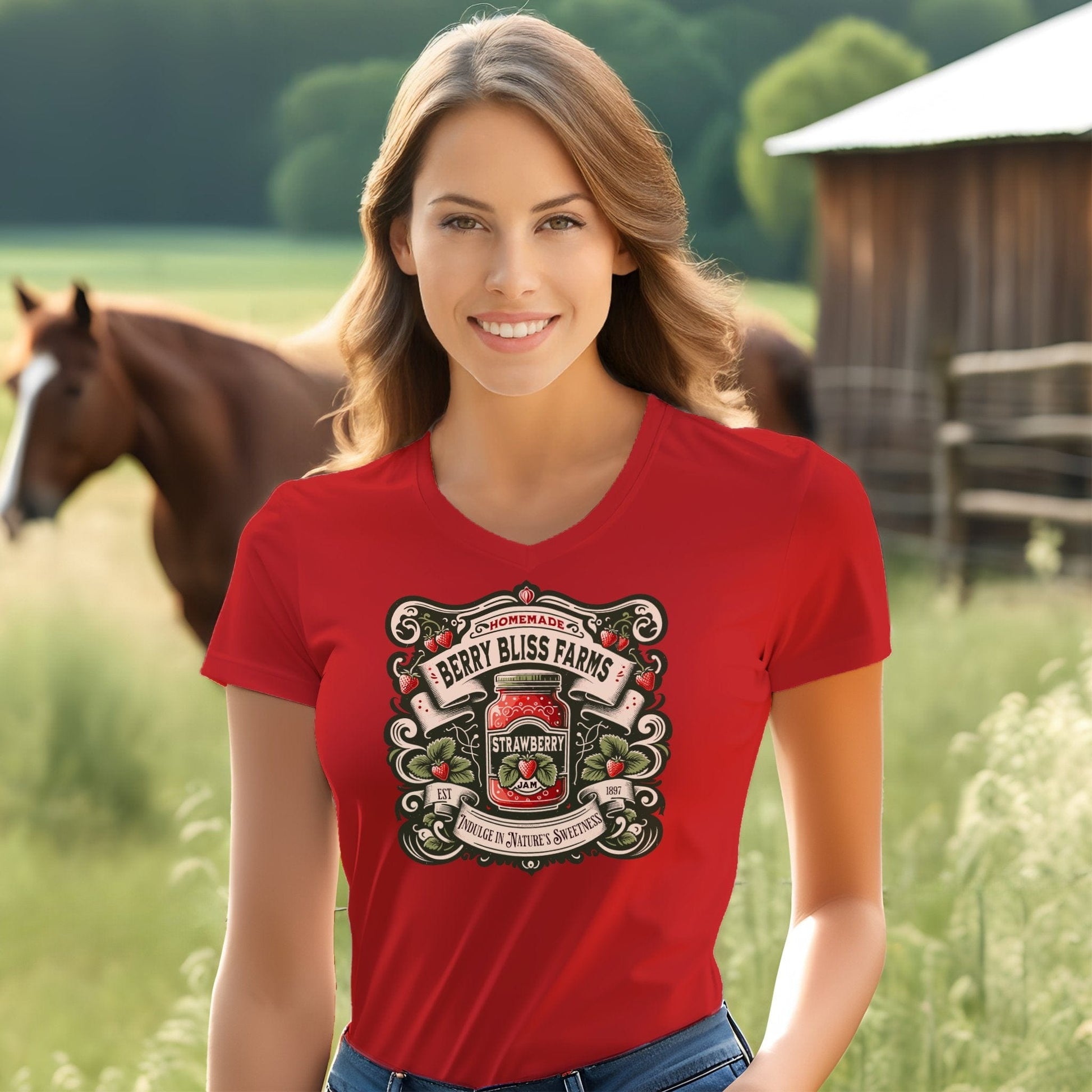 Berry Bliss Farms V-neck