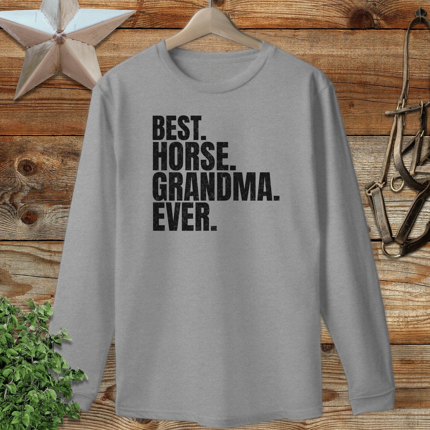 Best Horse Grandma Ever Long Sleeve Tee