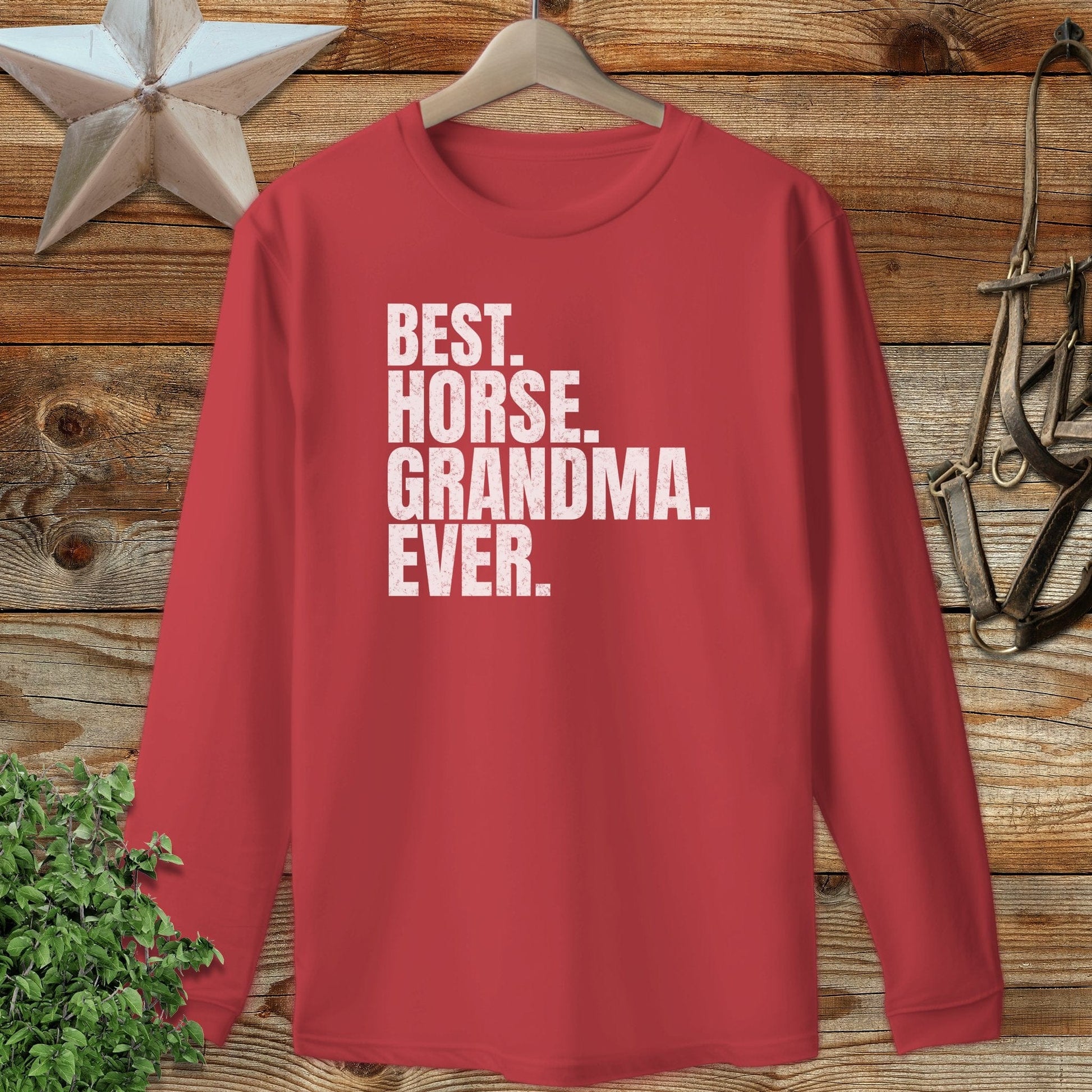 Best Horse Grandma Ever Long Sleeve Tee