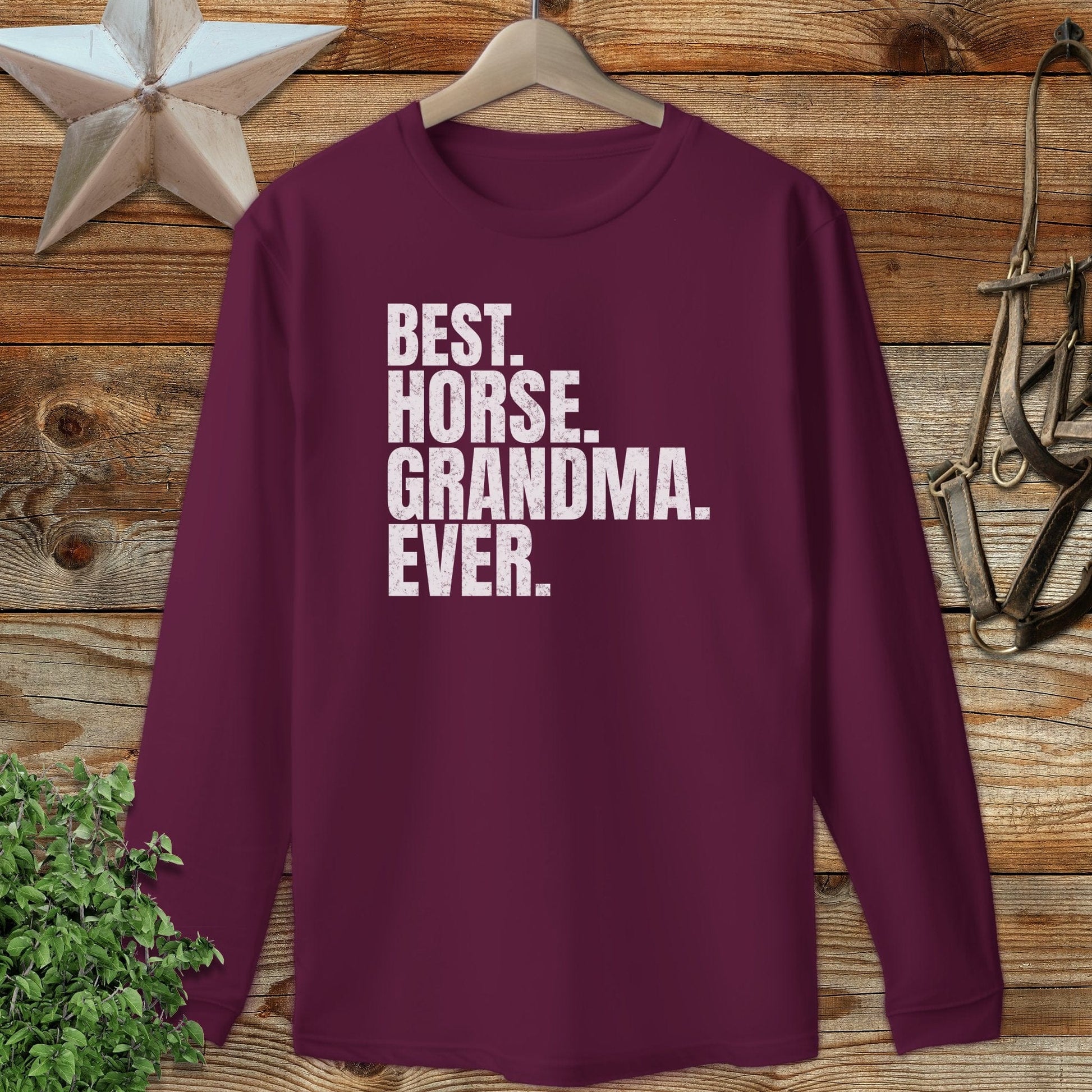 Best Horse Grandma Ever Long Sleeve Tee