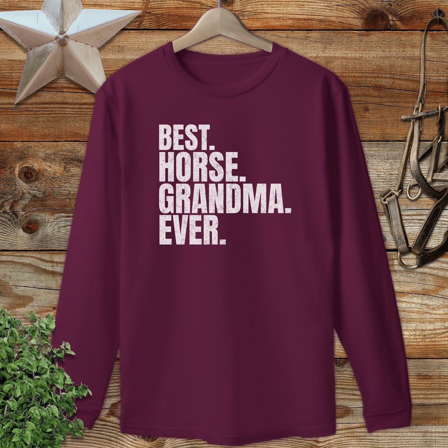 Best Horse Grandma Ever Long Sleeve Tee