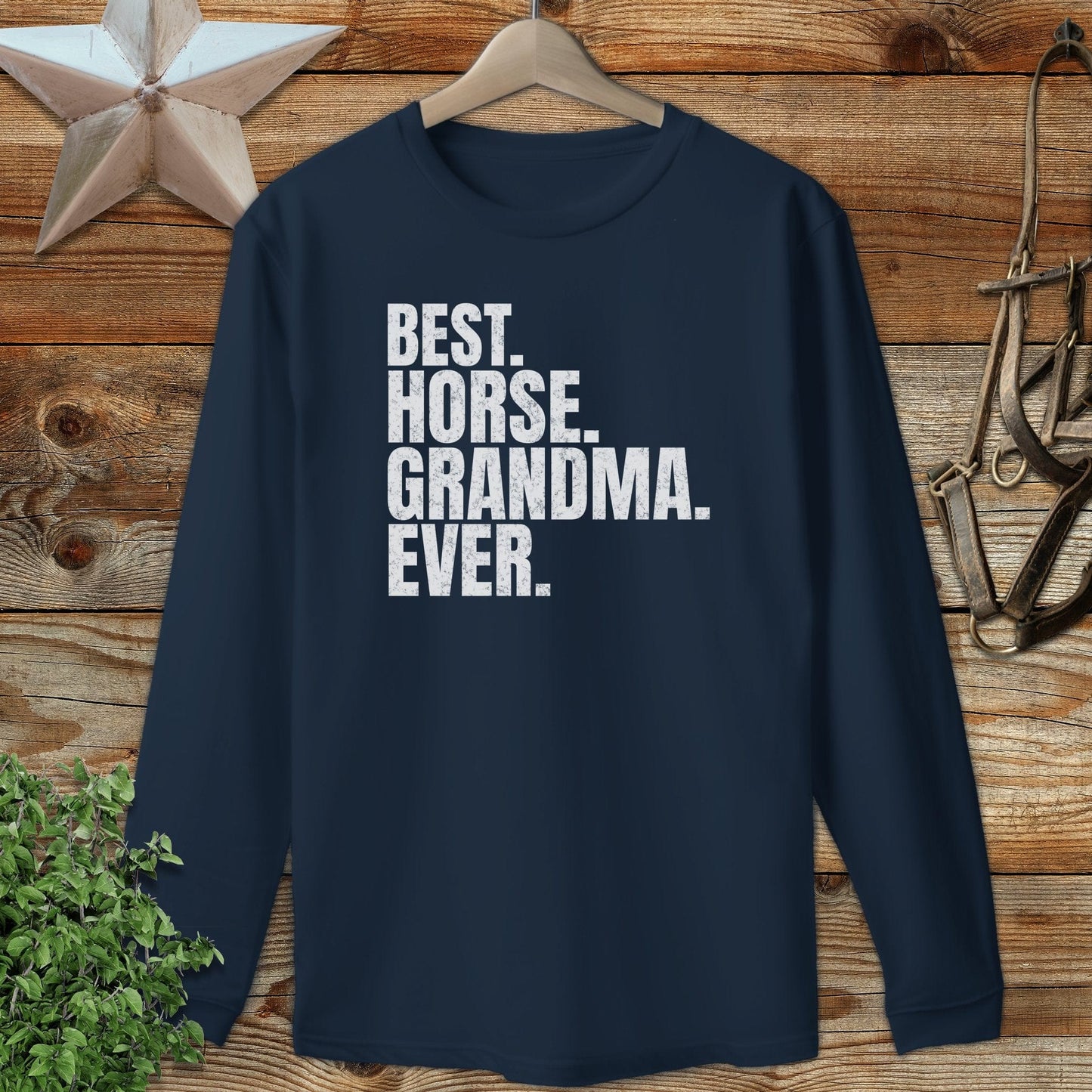 Best Horse Grandma Ever Long Sleeve Tee