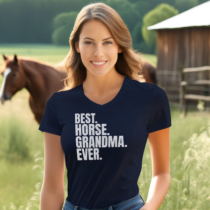 Best Horse Grandma Ever V-neck