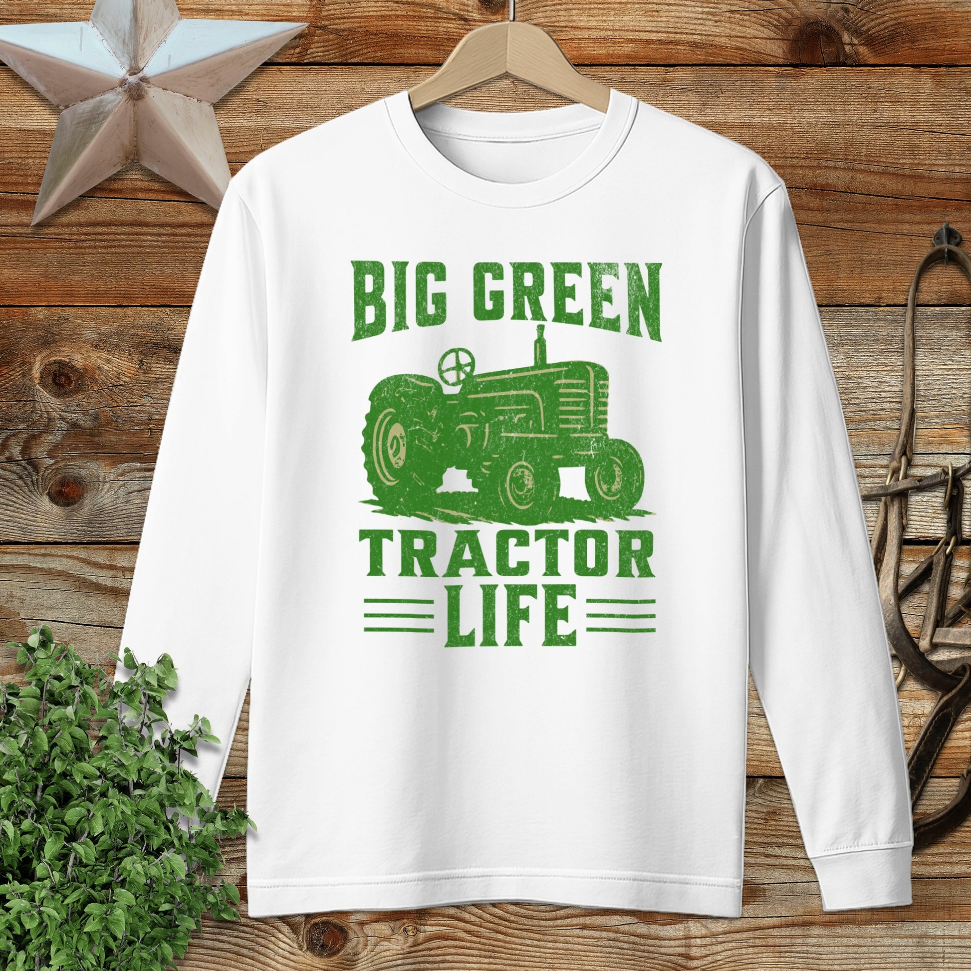 Big Green Tractor Long Sleeve Tee