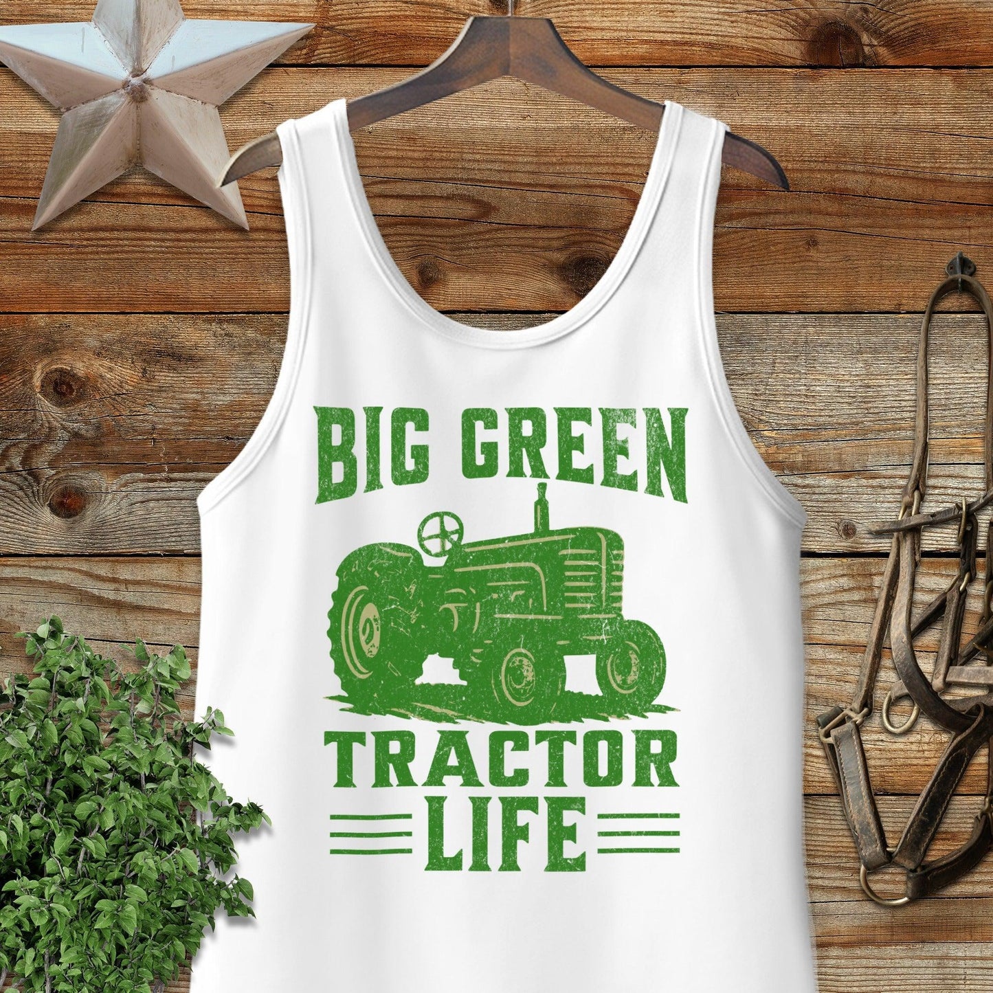 Big Green Tractor Tank Top