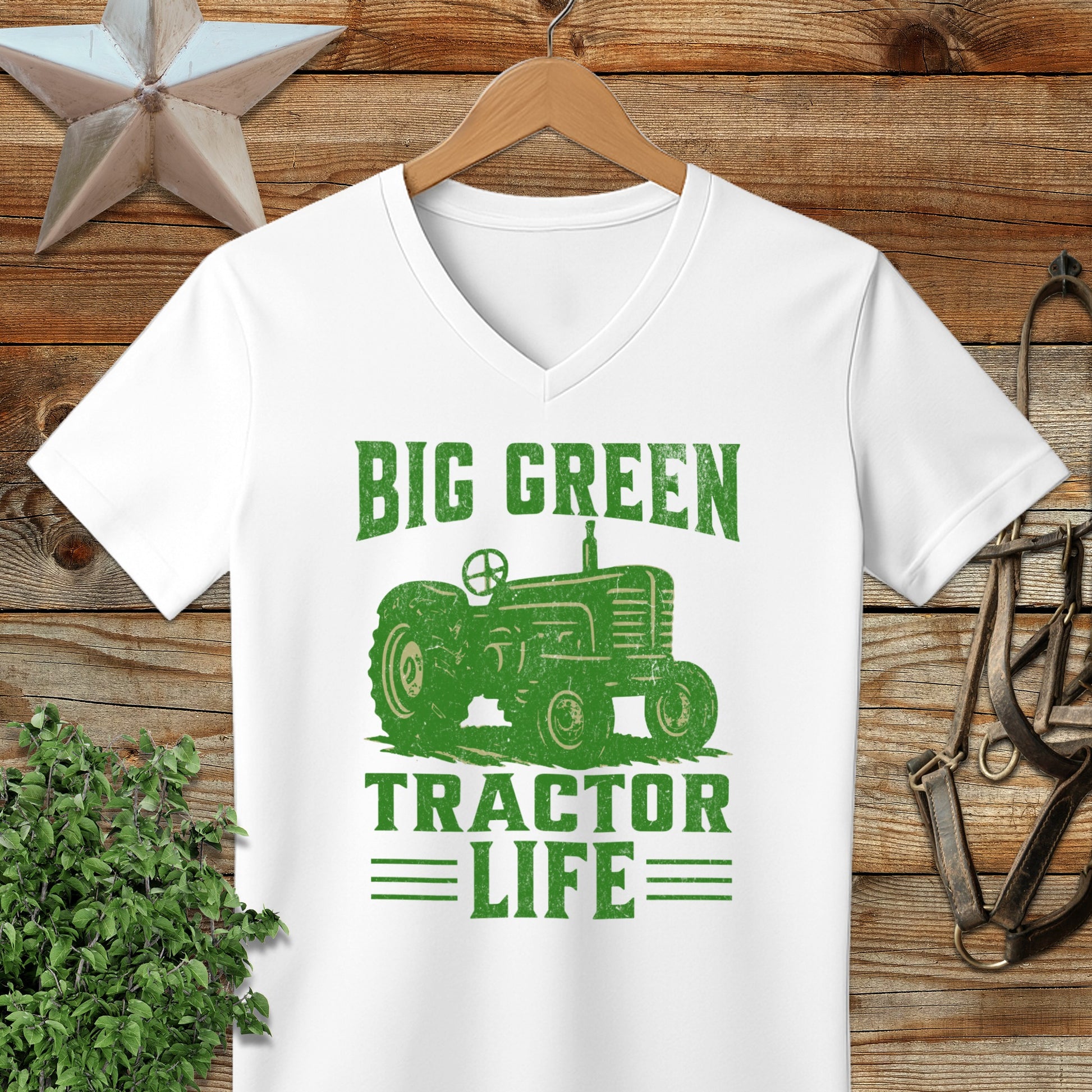 Big Green Tractor V-neck