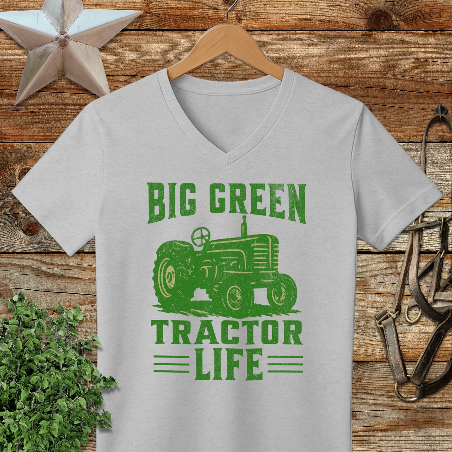 Big Green Tractor V-neck