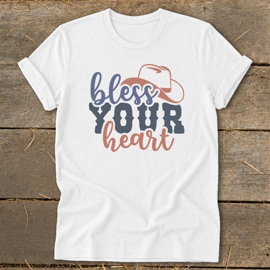 Bless Your Heart Softstyle Tee - White