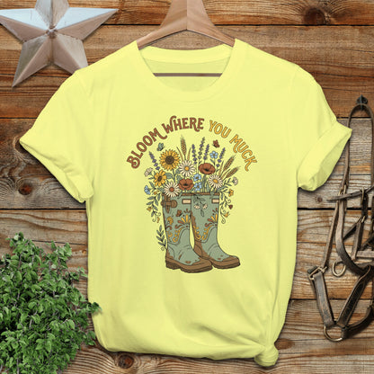 Bloom Where you Muck Softstyle Tee