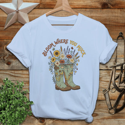 Bloom Where you Muck Softstyle Tee