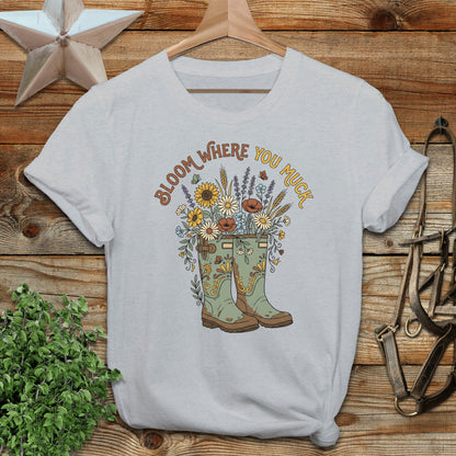 Bloom Where you Muck Softstyle Tee