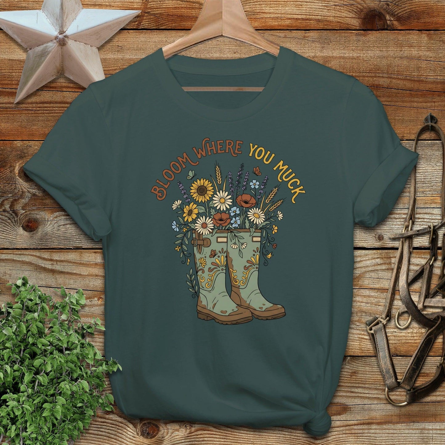 Bloom Where you Muck Softstyle Tee