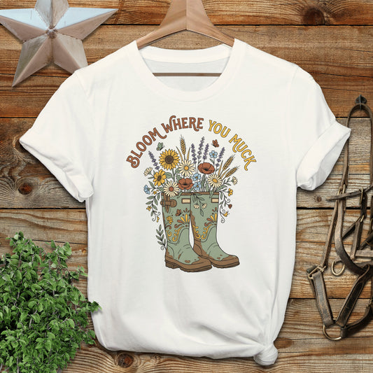 Bloom Where you Muck Softstyle Tee