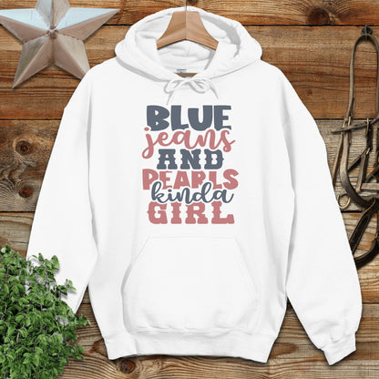 Blue Jeans and Pearls Hoodie