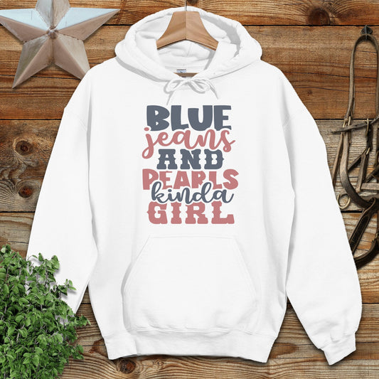 Blue Jeans and Pearls Hoodie