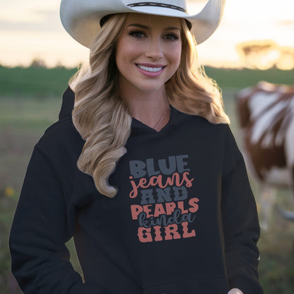 Blue Jeans and Pearls Sweatshirt