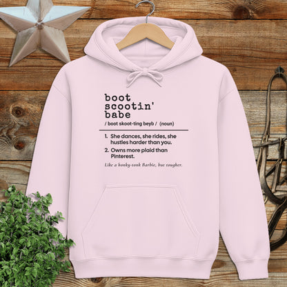 Boot Scootin Babe Definition Hoodie