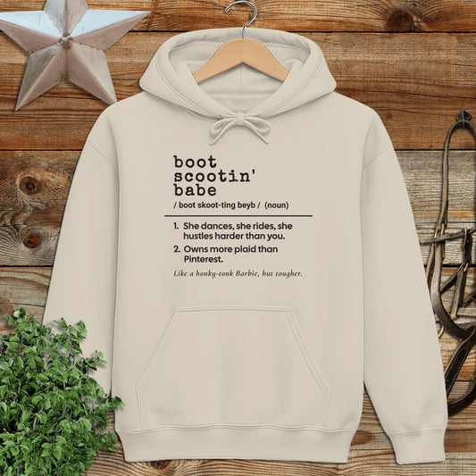 Boot Scootin Babe Definition Hoodie