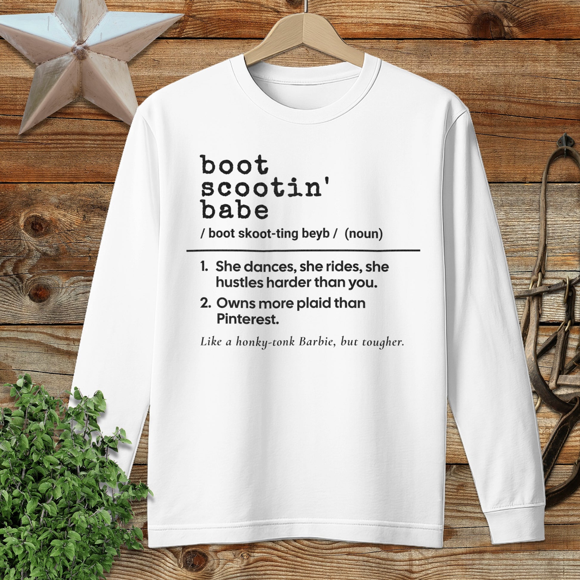 Boot Scootin Babe Definition Long Sleeve Tee