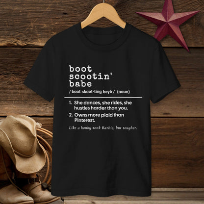 Boot Scootin Babe Definition T-shirt (Youth)