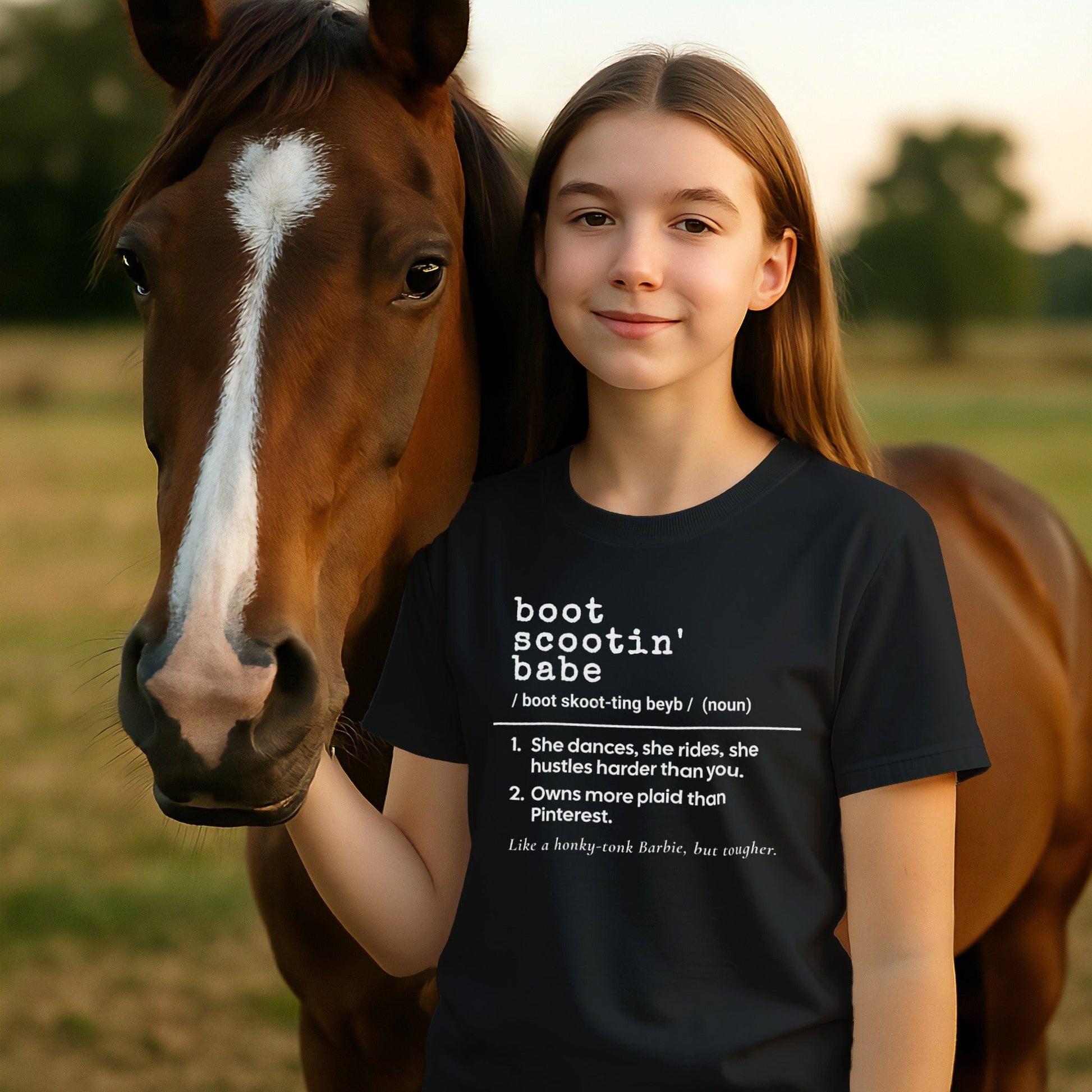 Boot Scootin Babe Definition T-shirt (Youth)
