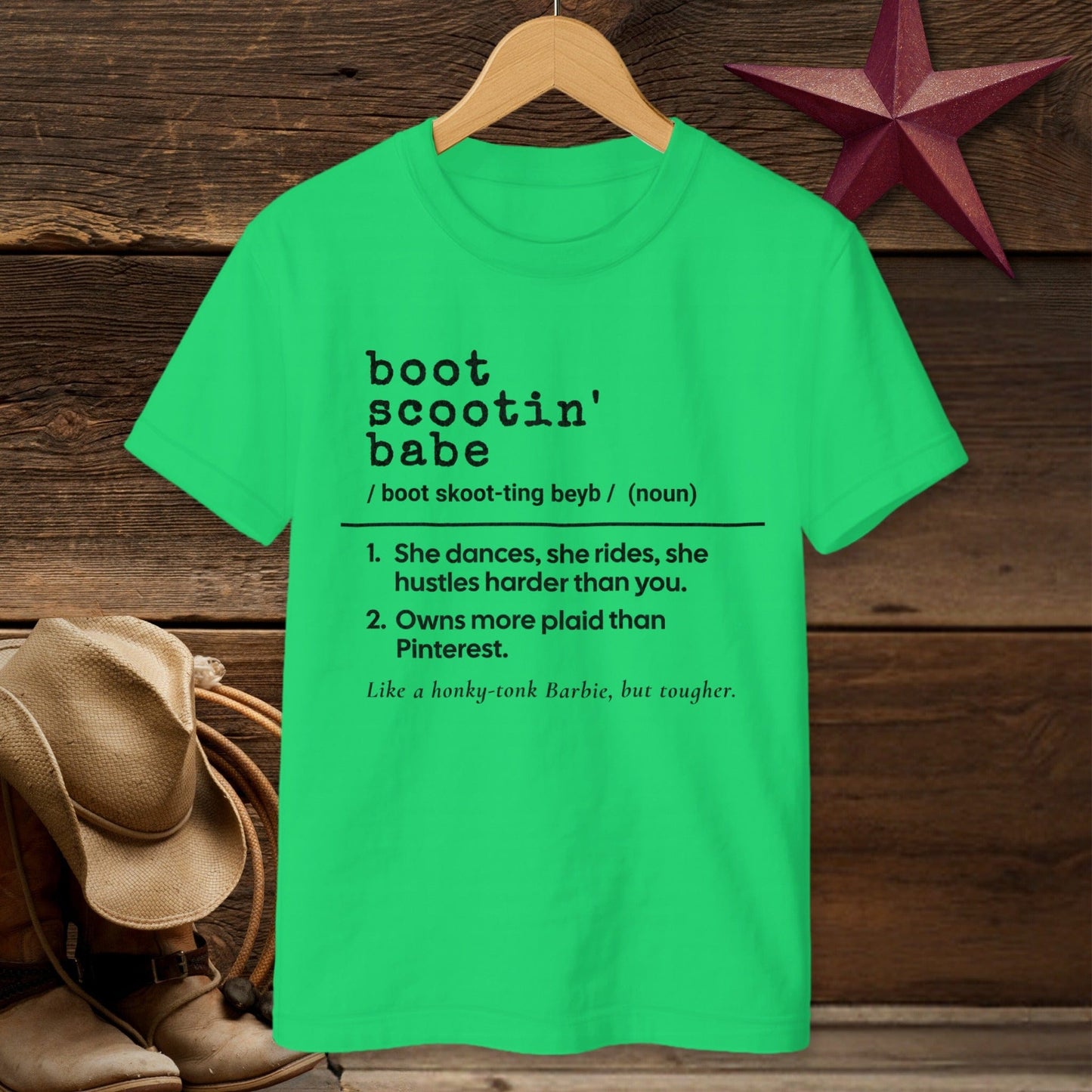 Boot Scootin Babe Definition T-shirt (Youth)