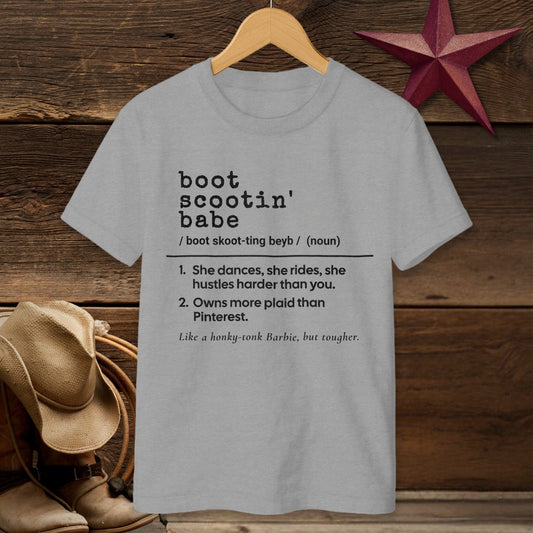 Boot Scootin Babe Definition T-shirt (Youth)