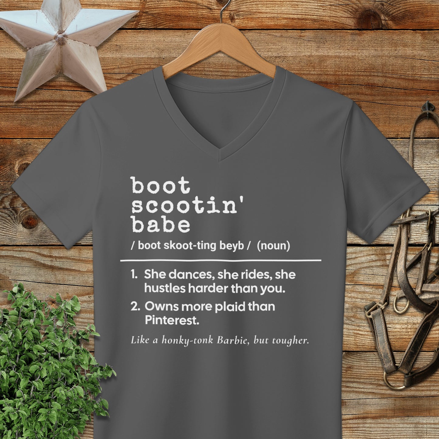 Boot Scootin Babe Definition V-neck