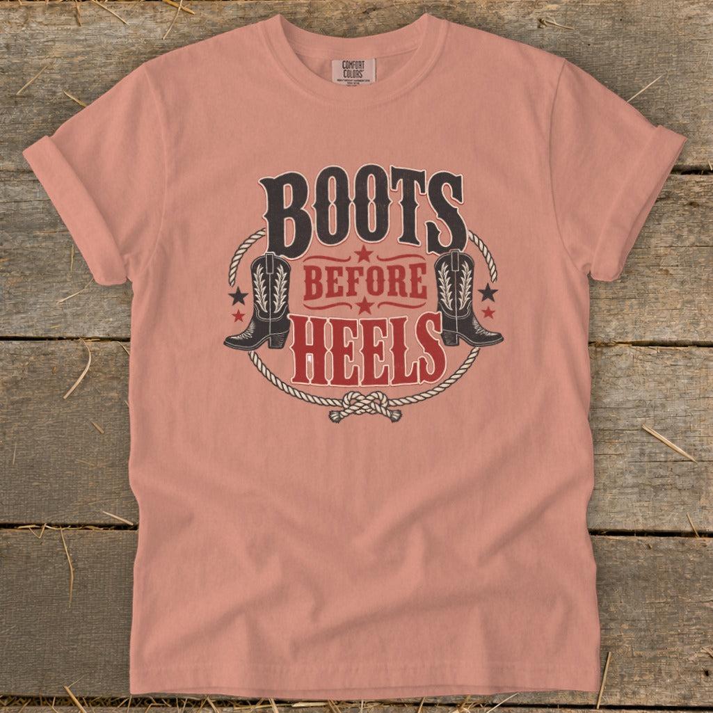 Boots Before Heels Signature Tee