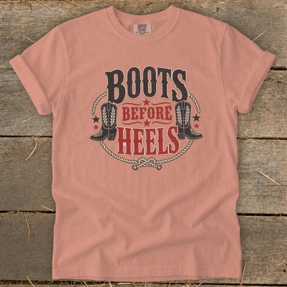 Boots Before Heels Signature Tee