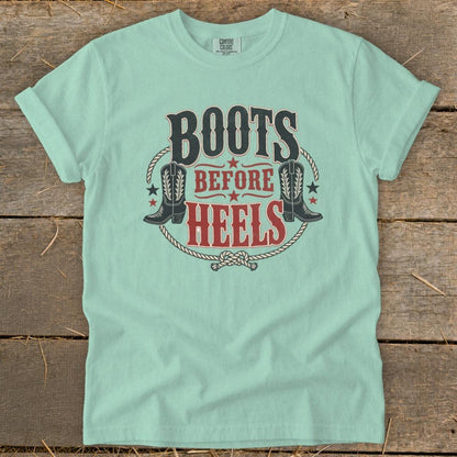 Boots Before Heels Signature Tee
