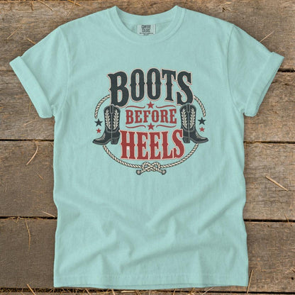 Boots Before Heels Signature Tee