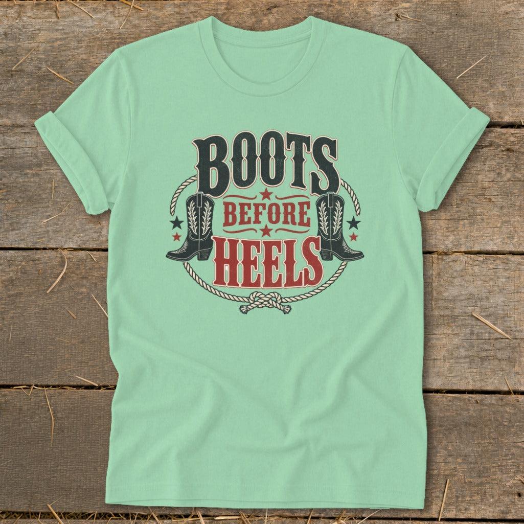 Boots Before Heels Softstyle Tee