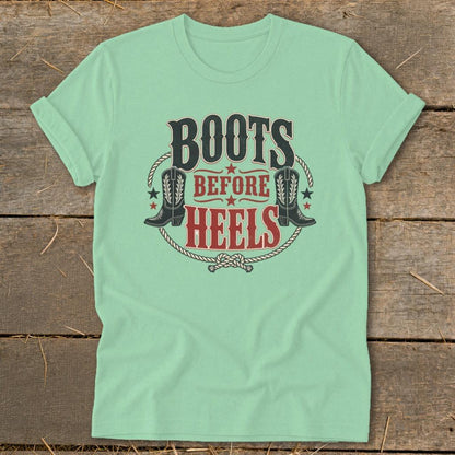 Boots Before Heels Softstyle Tee