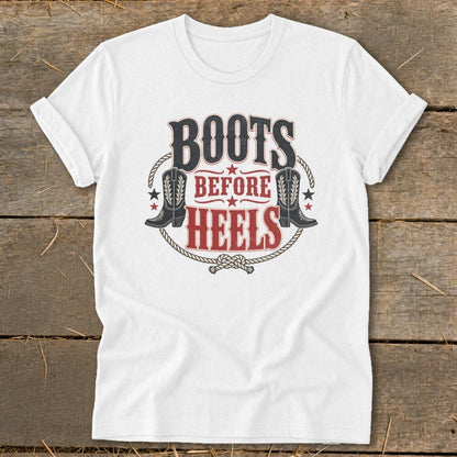 Boots Before Heels Softstyle Tee