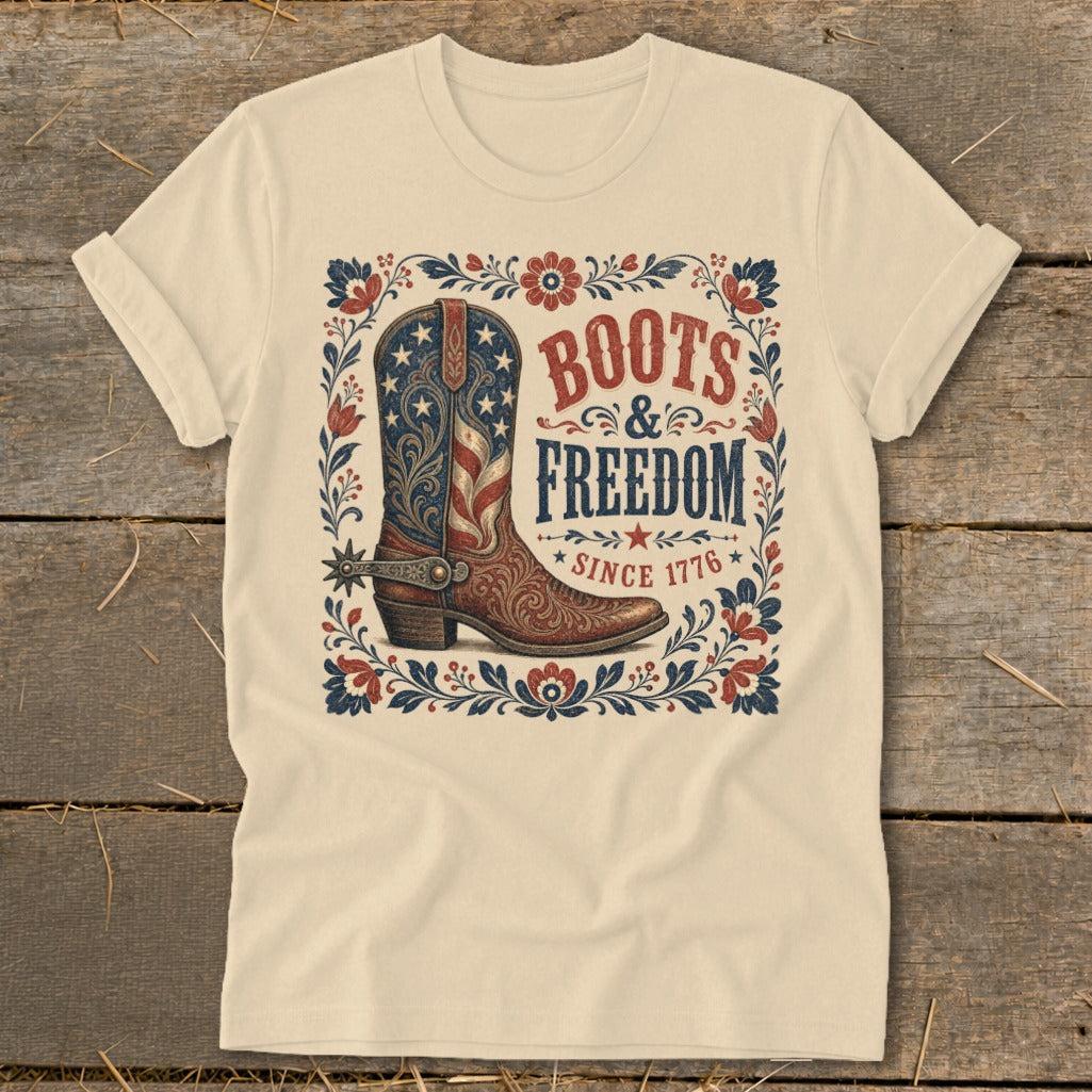 Boots & Freedom Softstyle Tee