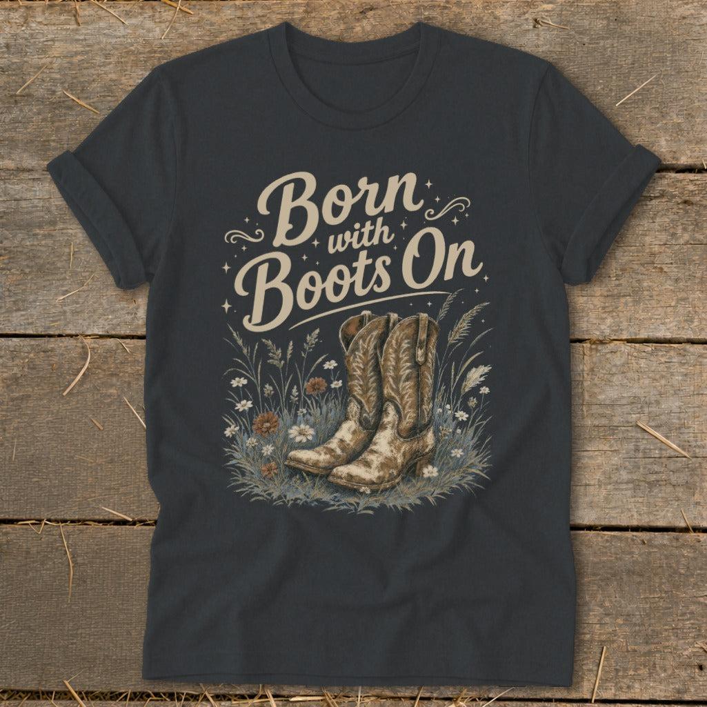 Born with Boots On Softstyle Tee