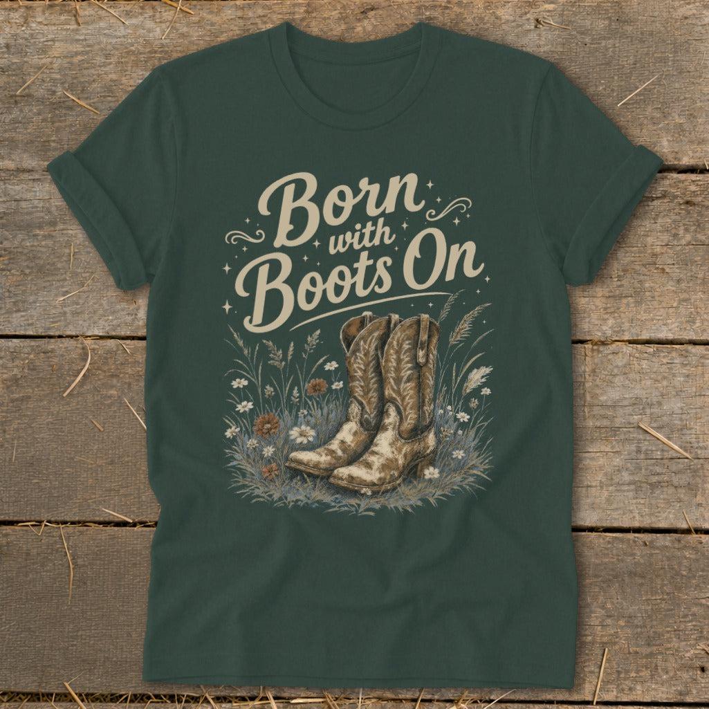 Born with Boots On Softstyle Tee