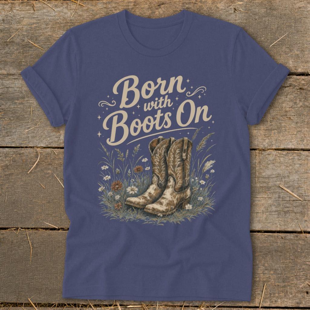 Born with Boots On Softstyle Tee