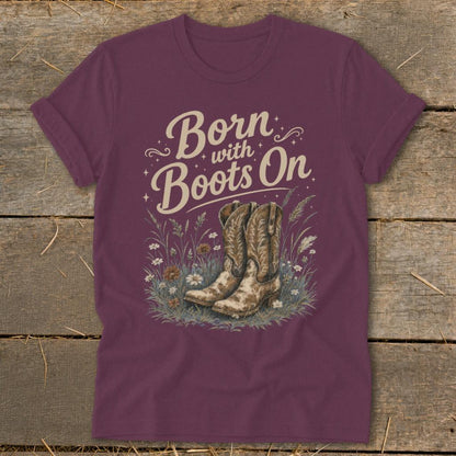 Born with Boots On Softstyle Tee