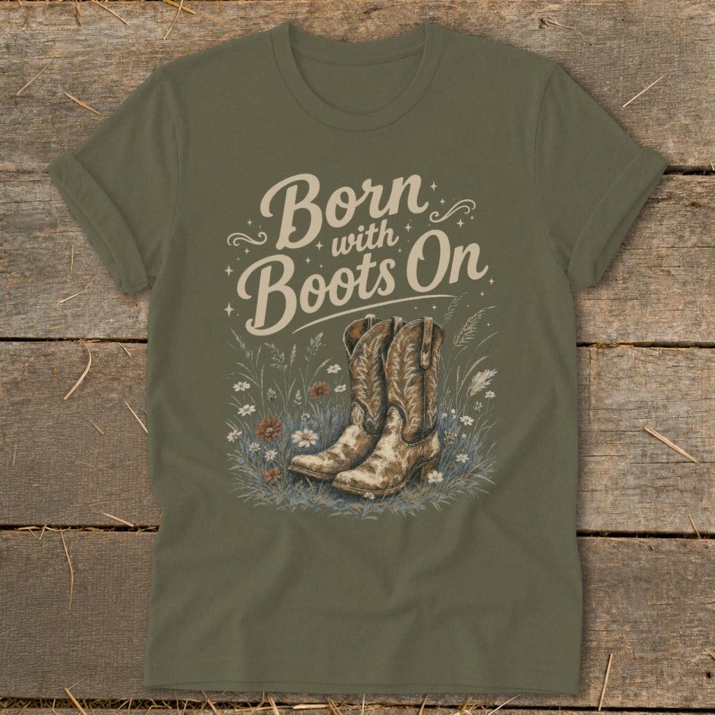 Born with Boots On Softstyle Tee