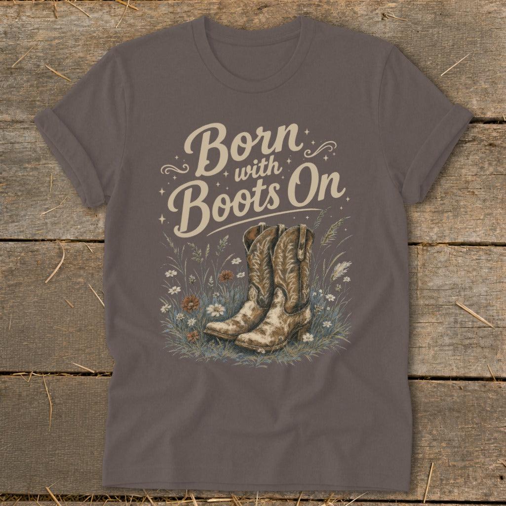 Born with Boots On Softstyle Tee