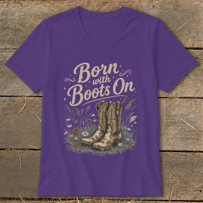 Born with Boots On V-neck